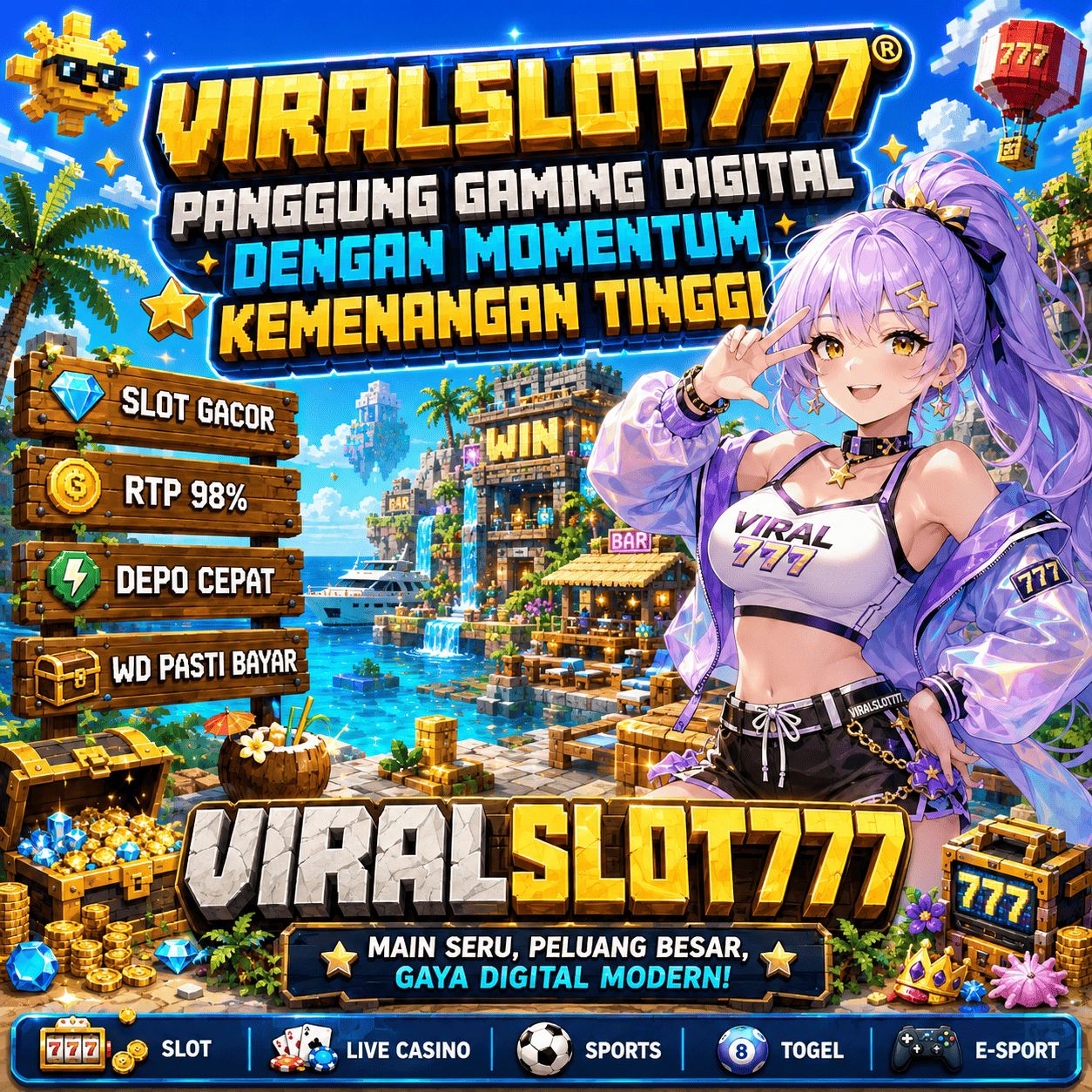 VIRALSLOT777® : Panggung Gaming Digital dengan Momentum Kemenangan Tinggi